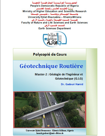 Polycopié de cours - Géotechnique routière - M2-G.I.G